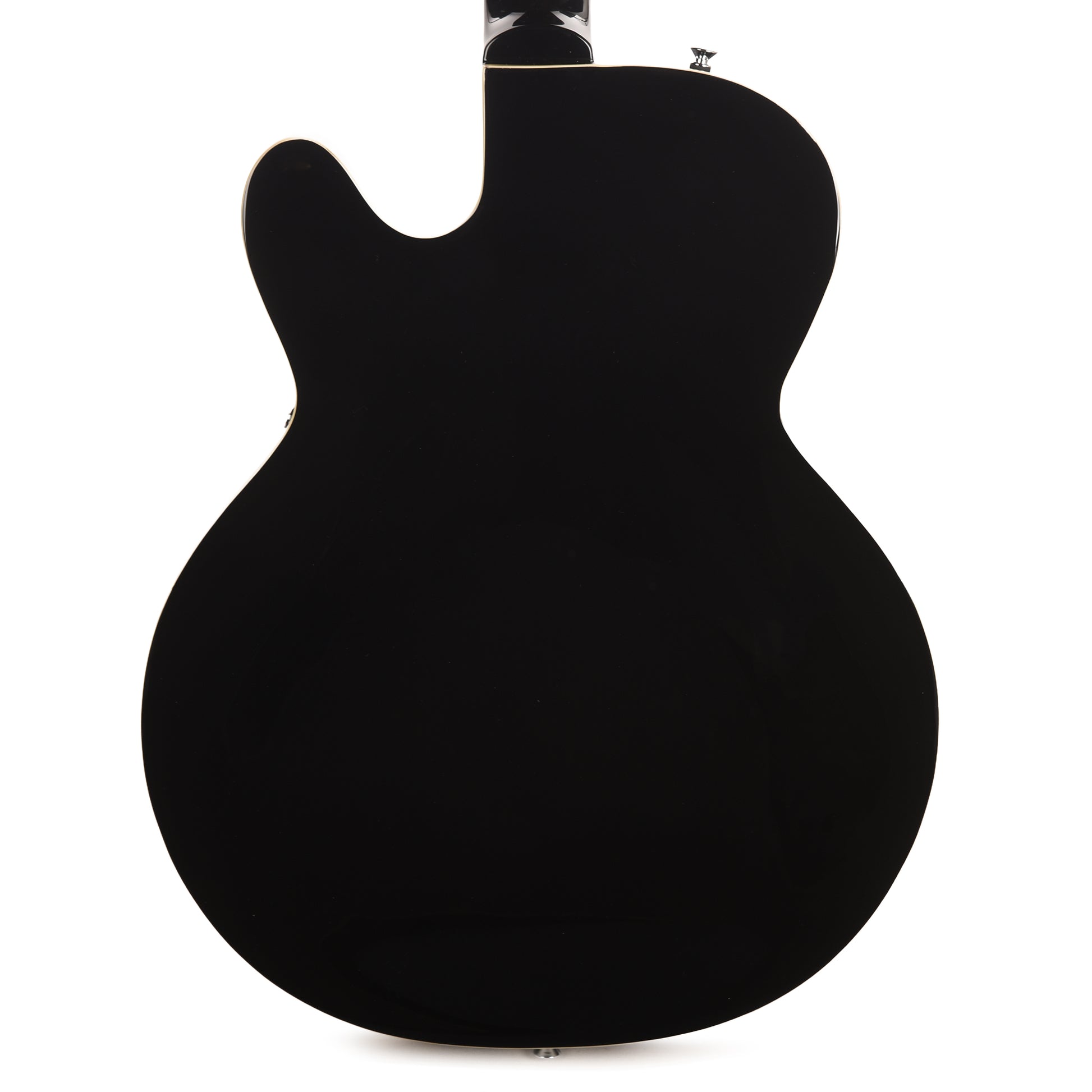 Silvertone 1446 TBK Single Cut Semi-Hollow Electric Guitar w/ Trapeze Tailpiece Gloss Black Electric Guitars / Semi-Hollow