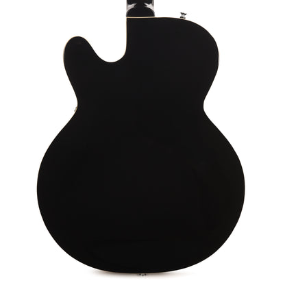 Silvertone 1446 TBK Single Cut Semi-Hollow Electric Guitar w/ Trapeze Tailpiece Gloss Black Electric Guitars / Semi-Hollow