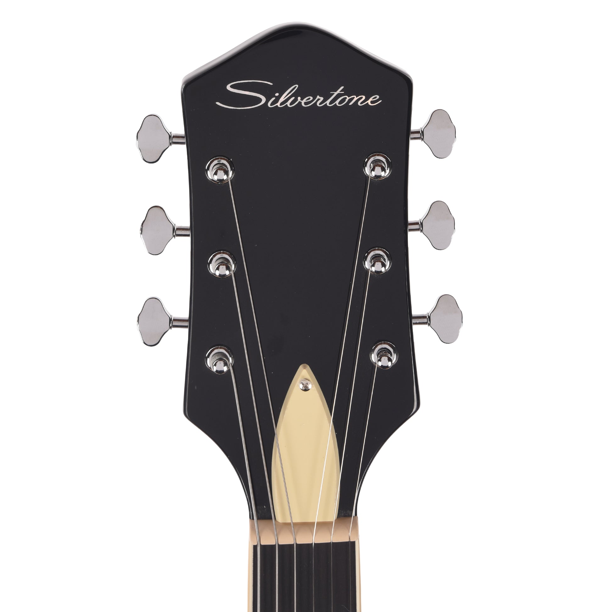 Silvertone 1446 TTSB Single Cut Semi-Hollow Electric Guitar w/ Trapeze Tailpiece Tobacco Sunburst Electric Guitars / Semi-Hollow