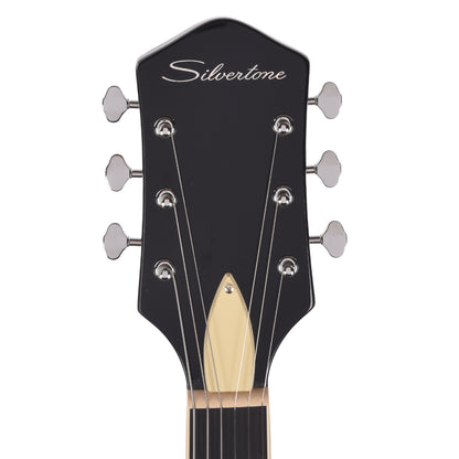 Silvertone 1446 TTSB Single Cut Semi-Hollow Electric Guitar w/ Trapeze Tailpiece Tobacco Sunburst Electric Guitars / Semi-Hollow