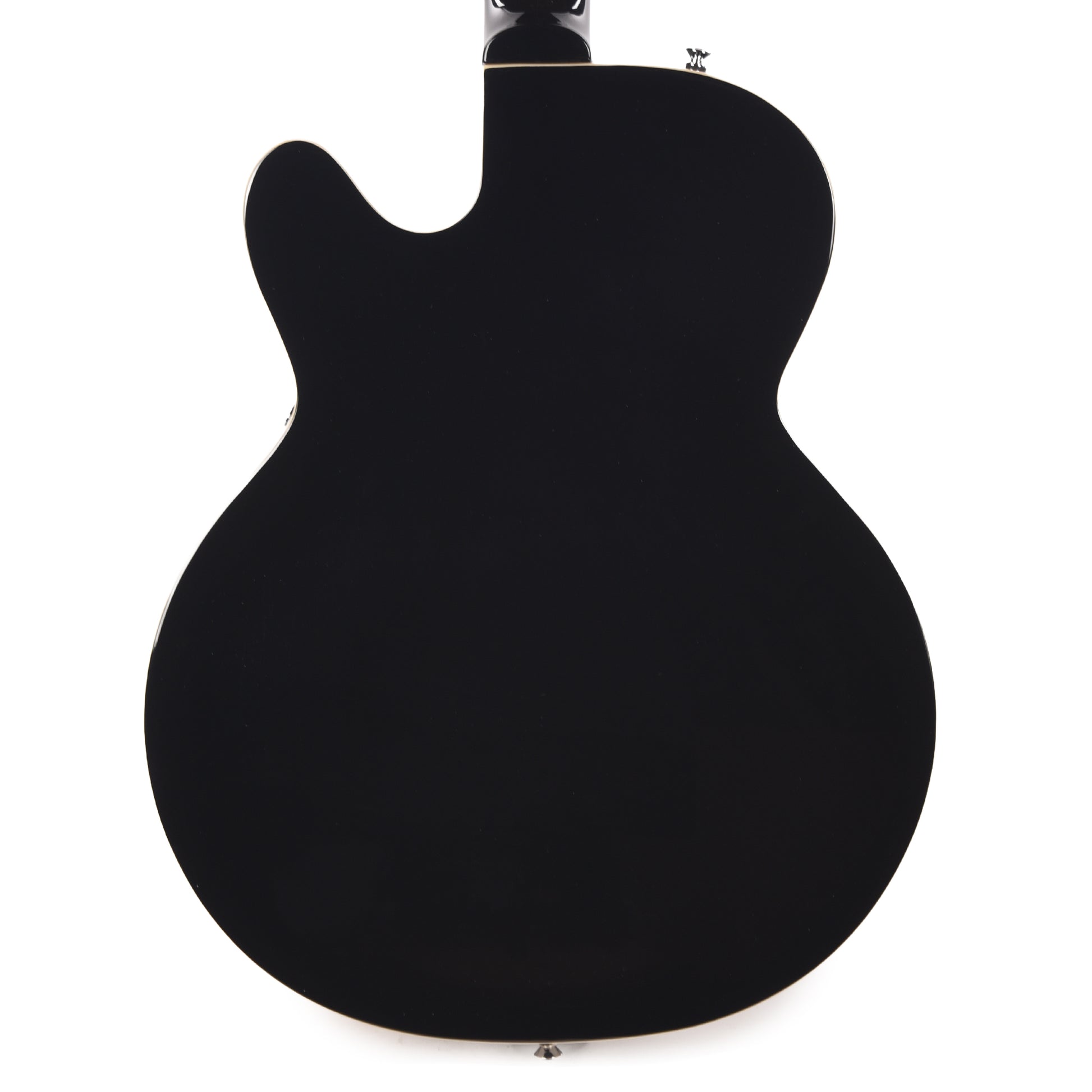 Silvertone 1446 VBK Single Cut Semi-Hollow Electric Guitar w/ Bigsby Vibrato Gloss Black Electric Guitars / Semi-Hollow