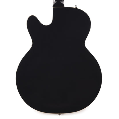Silvertone 1446 VBK Single Cut Semi-Hollow Electric Guitar w/ Bigsby Vibrato Gloss Black Electric Guitars / Semi-Hollow