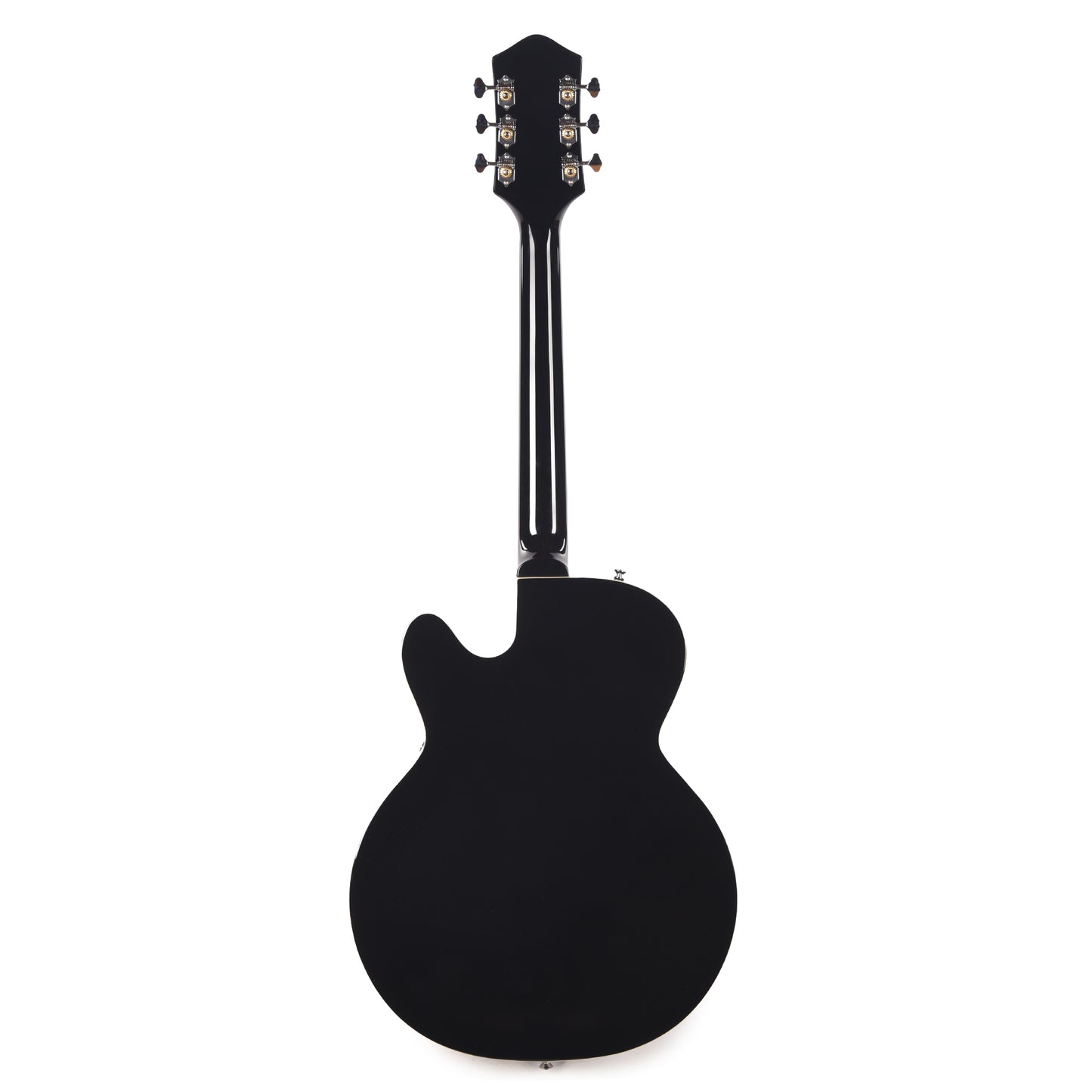 Silvertone 1446 VBK Single Cut Semi-Hollow Electric Guitar w/ Bigsby Vibrato Gloss Black Electric Guitars / Semi-Hollow