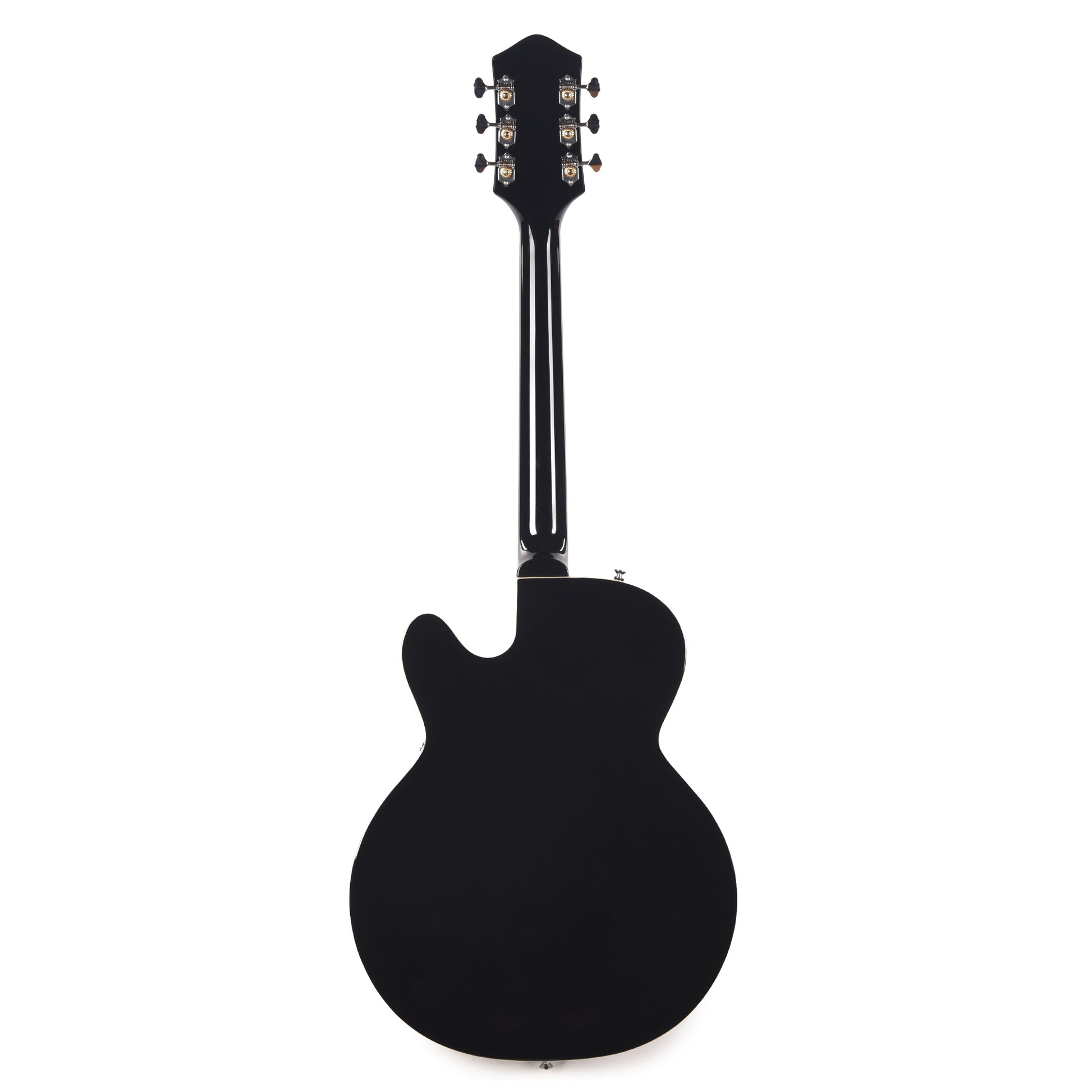 Silvertone 1446 VBK Single Cut Semi-Hollow Electric Guitar w/ Bigsby Vibrato Gloss Black Electric Guitars / Semi-Hollow