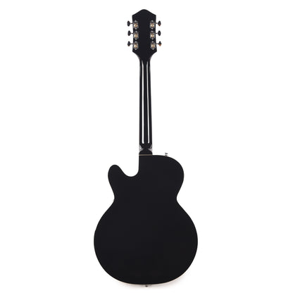 Silvertone 1446 VBK Single Cut Semi-Hollow Electric Guitar w/ Bigsby Vibrato Gloss Black Electric Guitars / Semi-Hollow