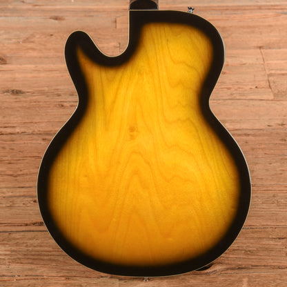Silvertone 1446 TTSB Single Cut Semi-Hollow Electric Guitar w/ Trapeze Tailpiece Tobacco Sunburst Electric Guitars