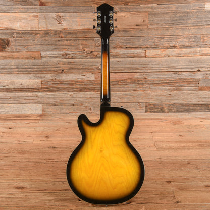 Silvertone 1446 TTSB Single Cut Semi-Hollow Electric Guitar w/ Trapeze Tailpiece Tobacco Sunburst Electric Guitars