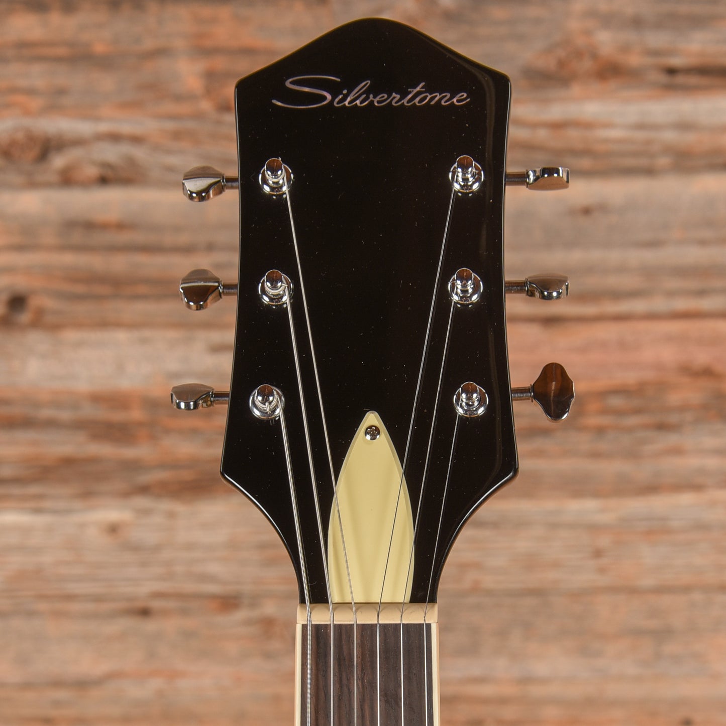 Silvertone 1446 TTSB Single Cut Semi-Hollow Electric Guitar w/ Trapeze Tailpiece Tobacco Sunburst Electric Guitars