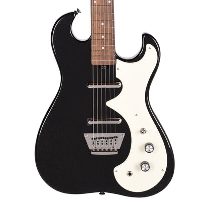 Silvertone 1449 BSF2 Offset Solid Body Electric Guitar Black Silver Flake Electric Guitars