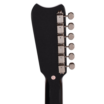 Silvertone 1449 BSF2 Offset Solid Body Electric Guitar Black Silver Flake Electric Guitars