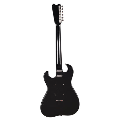Silvertone 1449 BSF2 Offset Solid Body Electric Guitar Black Silver Flake Electric Guitars