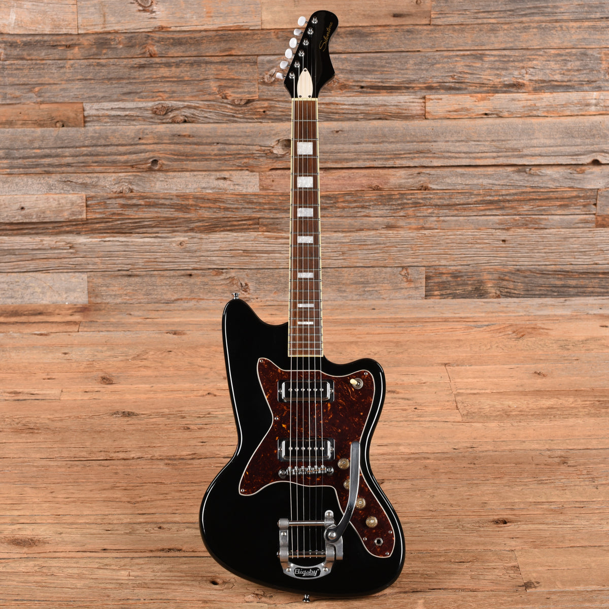 Silvertone 1478 Black Electric Guitars