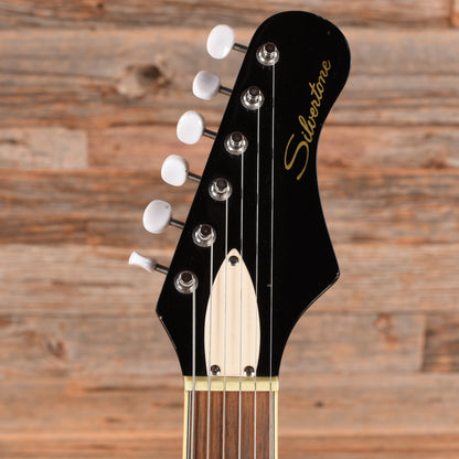 Silvertone 1478 Black Electric Guitars