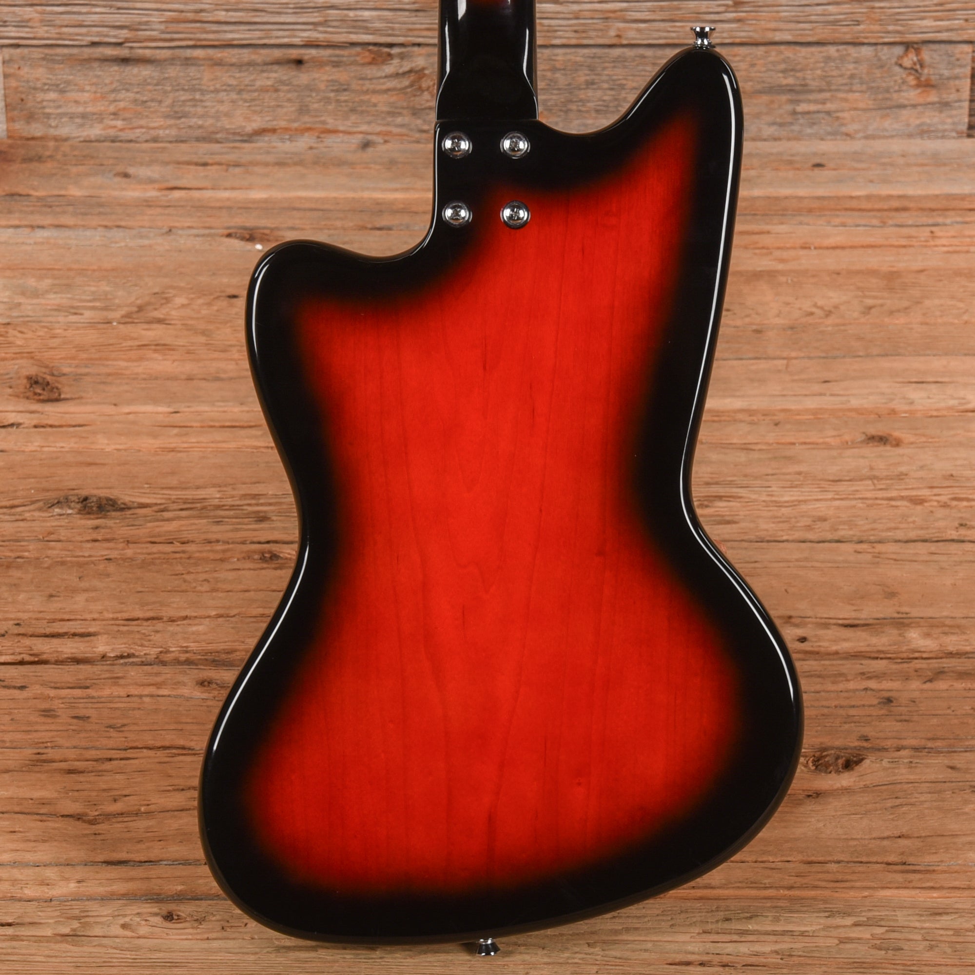 Silvertone 1478 Silhouette Red Silver Flake Burst Electric Guitars