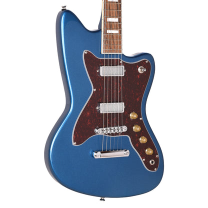 Silvertone 1478 SPBL Offset Solid Body Electric Guitar w/ Stop Tailpiece Pelham Blue Electric Guitars
