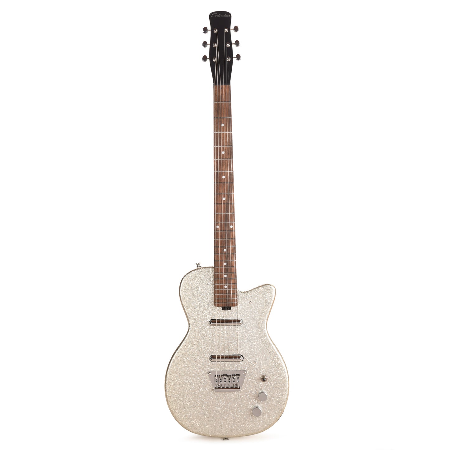 Silvertone 1373 Baritone Electric Guitar Heavy Silver Flake Electric Guitars / Solid Body