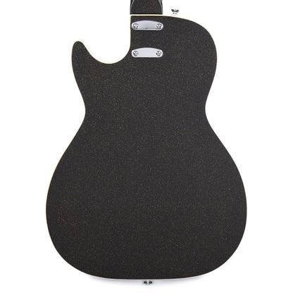 Silvertone 1423 Jupiter Black Gold Metallic Flake Electric Guitars / Solid Body