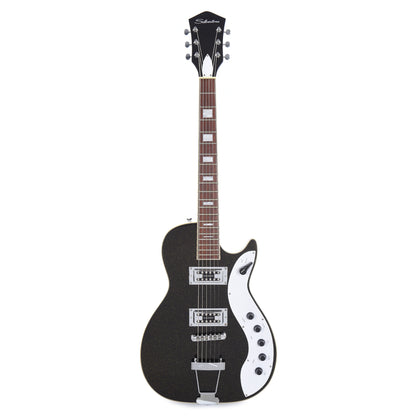 Silvertone 1423 Jupiter Black Gold Metallic Flake Electric Guitars / Solid Body