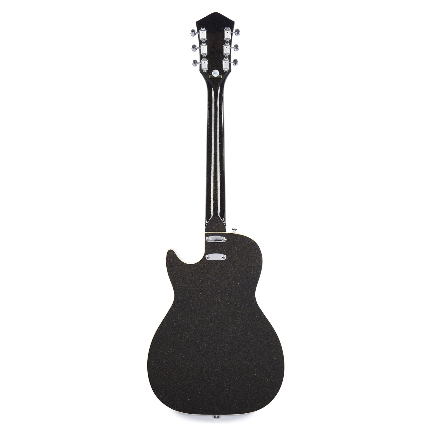Silvertone 1423 Jupiter Black Gold Metallic Flake Electric Guitars / Solid Body