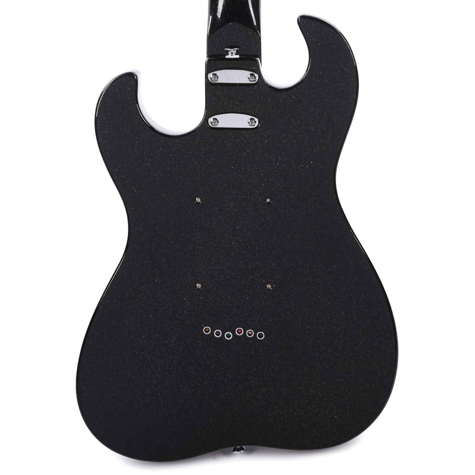 Silvertone 1449 Black Silver Flake Electric Guitars / Solid Body