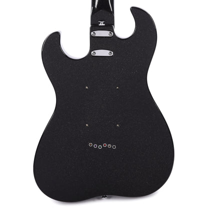Silvertone 1449 Black Silver Flake Electric Guitars / Solid Body