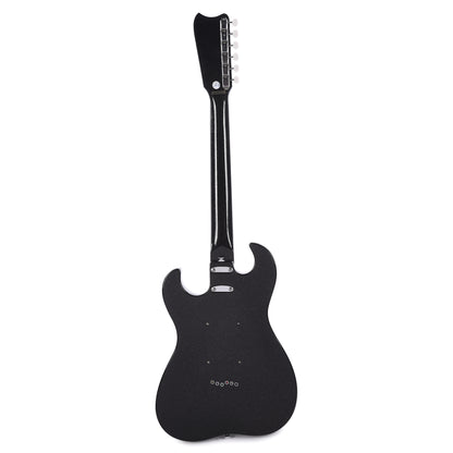 Silvertone 1449 Black Silver Flake Electric Guitars / Solid Body