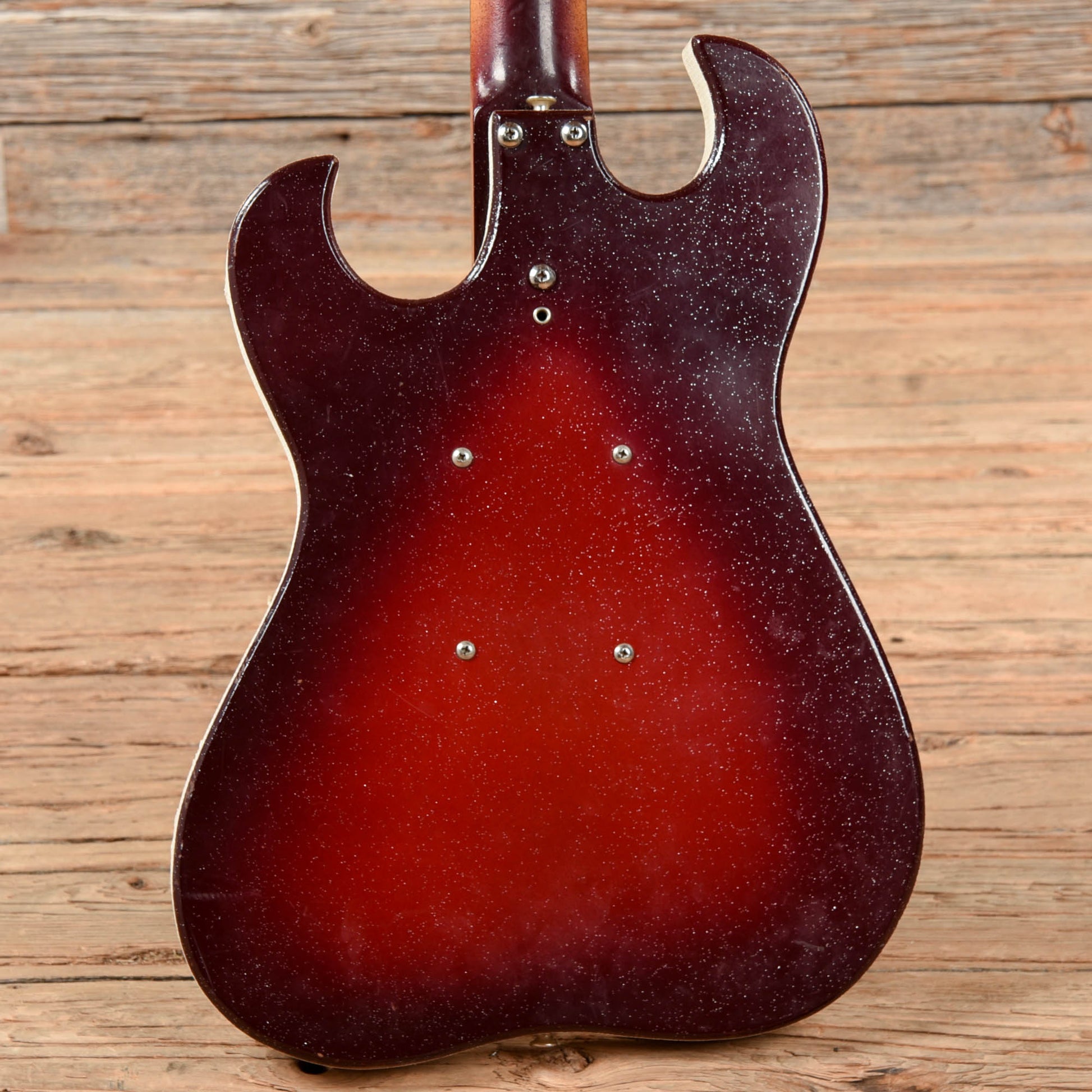 Silvertone 1457 w/ Amp in Case Red Burst 1965 Electric Guitars / Solid Body