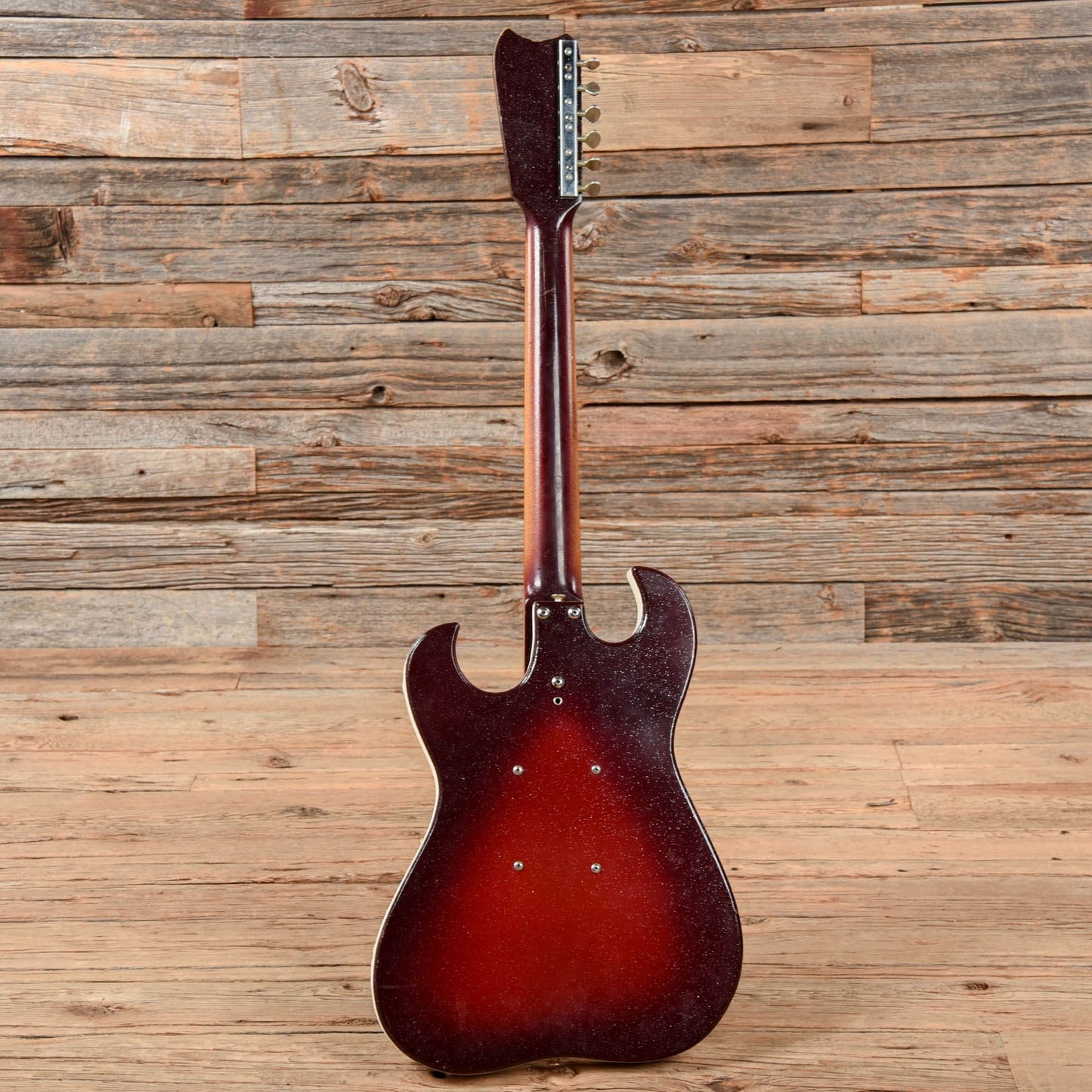 Silvertone 1457 w/ Amp in Case Red Burst 1965 Electric Guitars / Solid Body