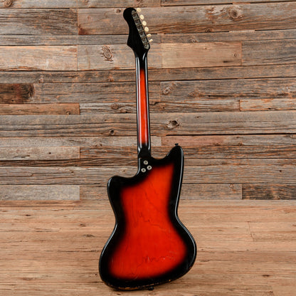 Silvertone 1478 Silhouette Red Burst 1960s Electric Guitars / Solid Body
