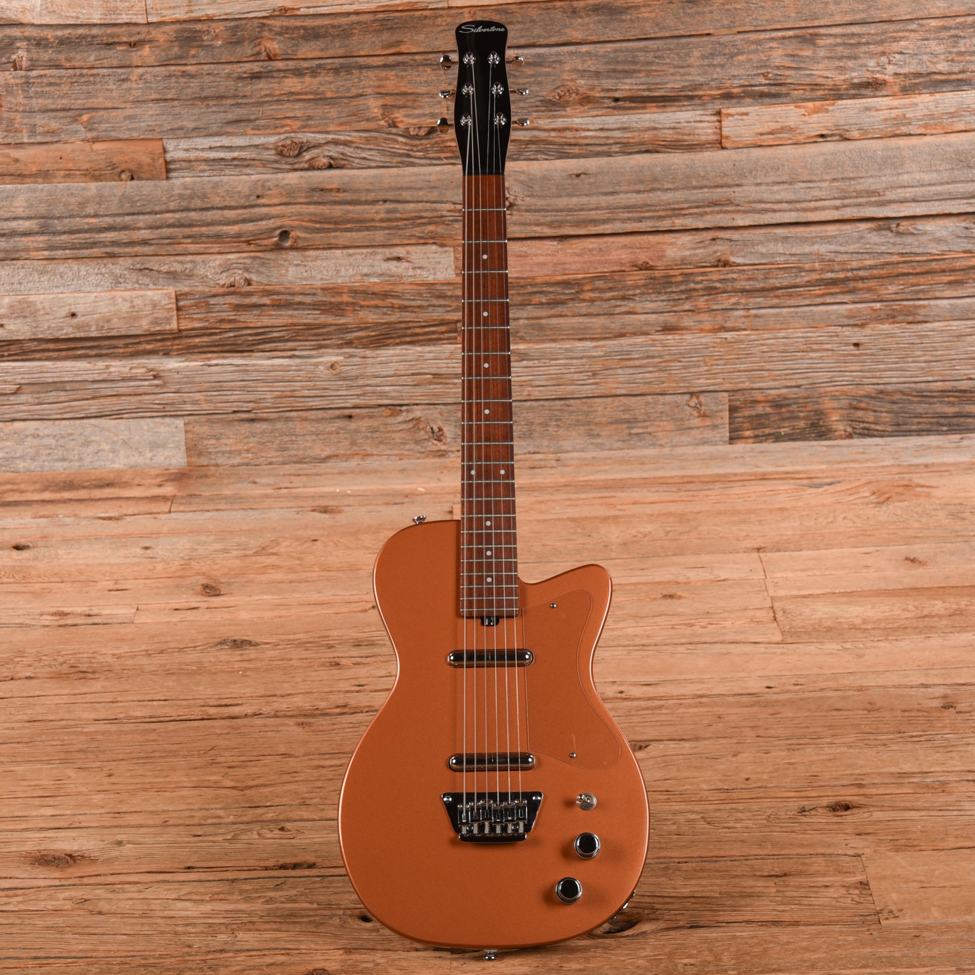Silvertone 2-Pickup Singlecut Copper Electric Guitars / Solid Body