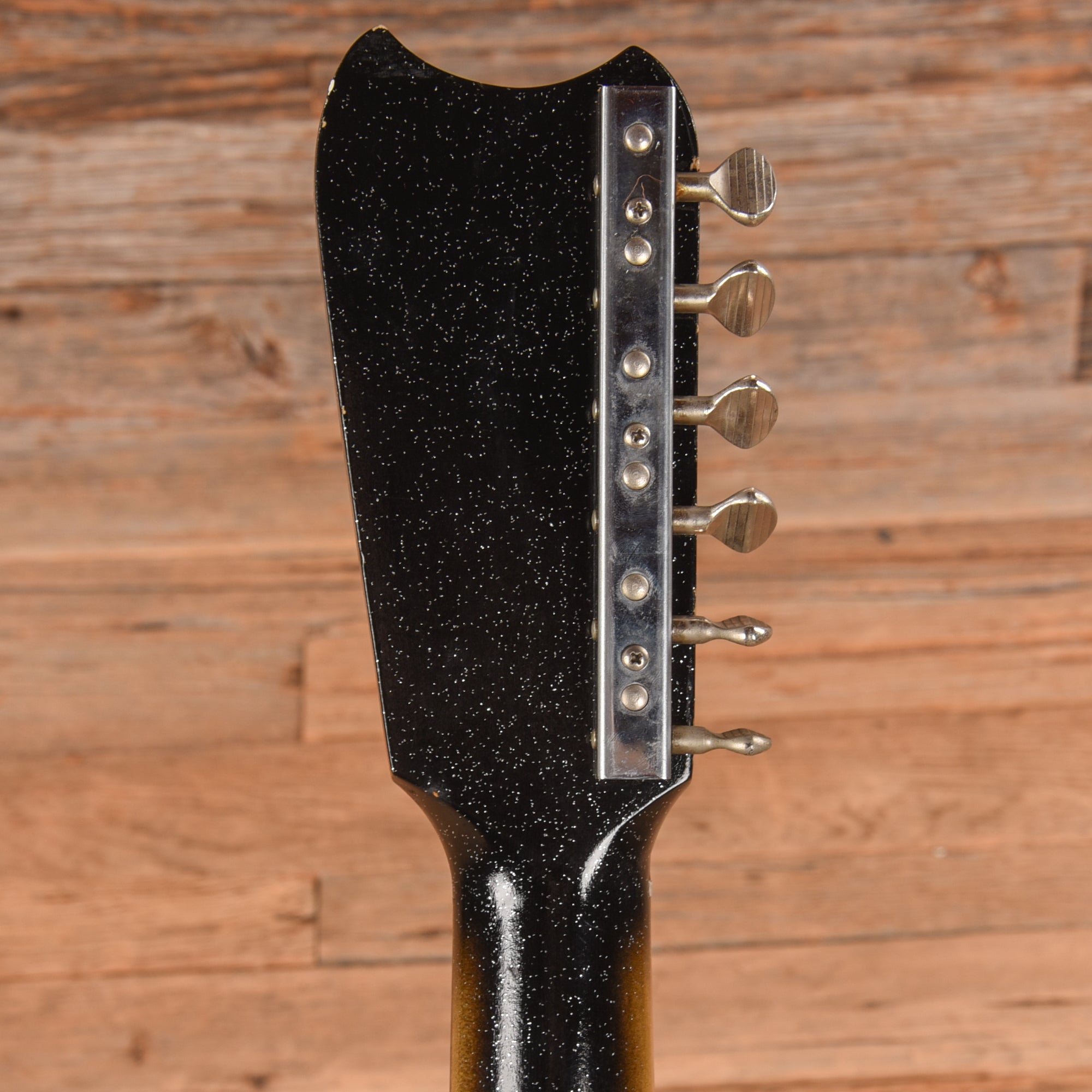 Silvertone Model 1448 w/ Amp in Case Black 1960s Electric Guitars / Solid Body