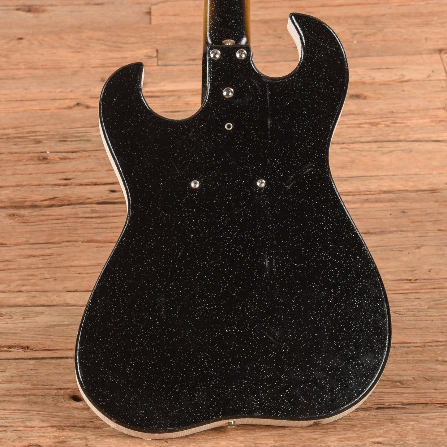 Silvertone Model 1448 w/ Amp in Case Black 1960s Electric Guitars / Solid Body