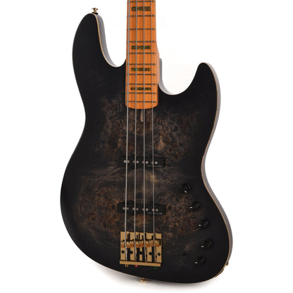 Sire Marcus Miller V10 4-String Swamp Ash/Solid Poplar Transparent Black Satin Bass Guitars / 4-String