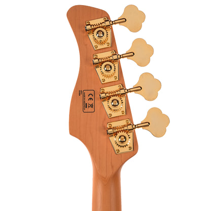 Sire Marcus Miller V10 4-String Swamp Ash/Solid Poplar Transparent Black Satin Bass Guitars / 4-String