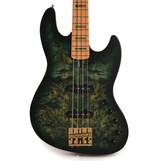 Sire Marcus Miller V10 4-String Swamp Ash/Solid Poplar Transparent Green Satin Bass Guitars / 4-String