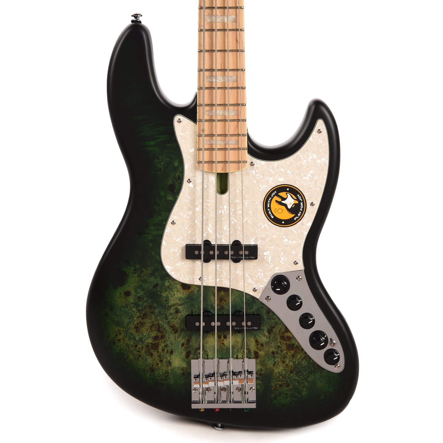 Sire Marcus Miller V7 4-String Swamp Ash/Poplar Reissue Transparent Green Satin Bass Guitars / 4-String