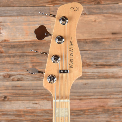 Sire Marcus Miller V7 4-String Swamp Ash/Poplar Reissue Transparent Green Satin Bass Guitars / 4-String