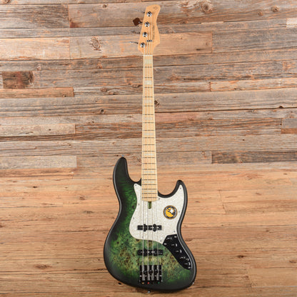 Sire Marcus Miller V7 4-String Swamp Ash/Poplar Reissue Transparent Green Satin Bass Guitars / 4-String