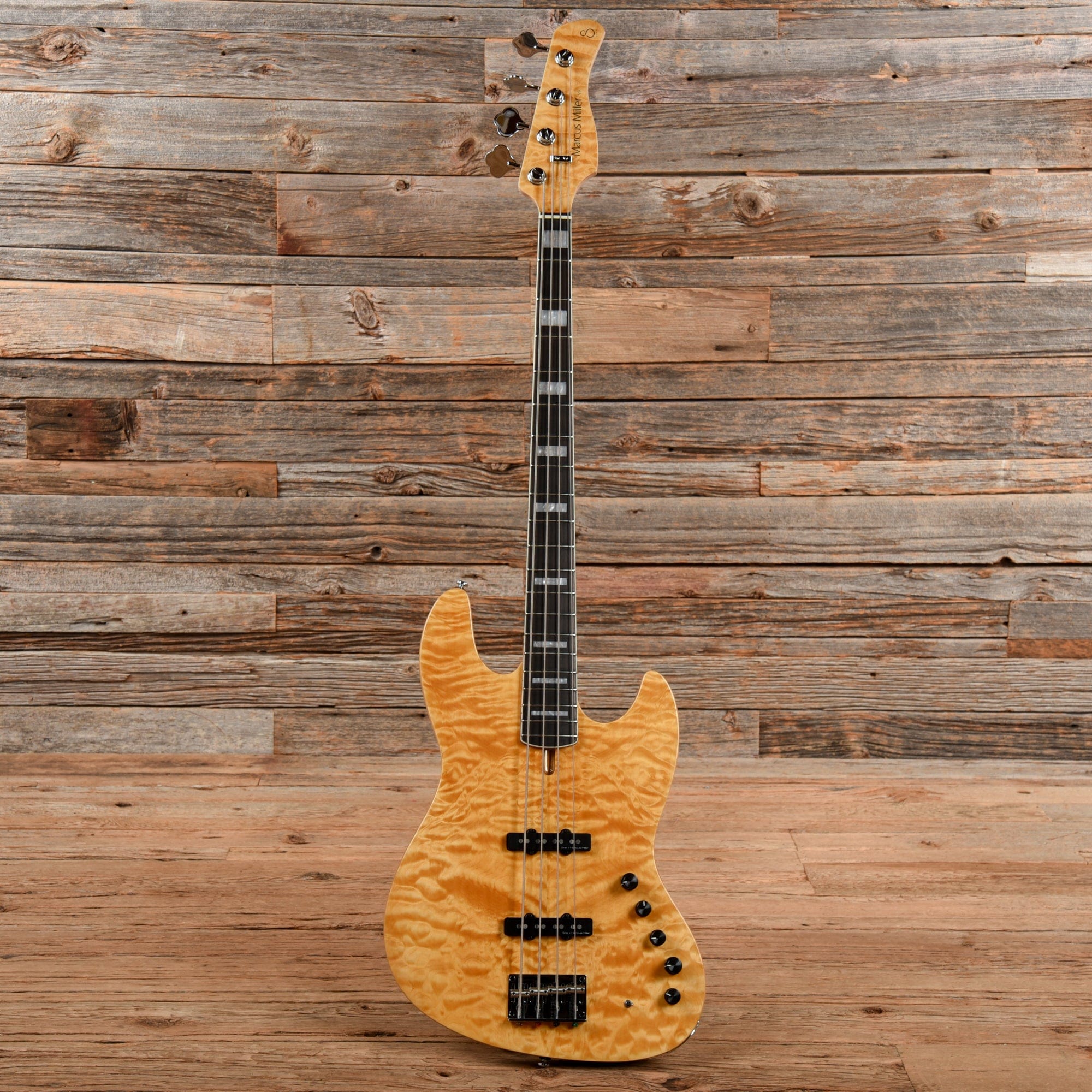 Sire Marcus Miller V9 Swamp Ash/Quilted Maple 4-String Natural (2nd Gen) Bass Guitars / 4-String