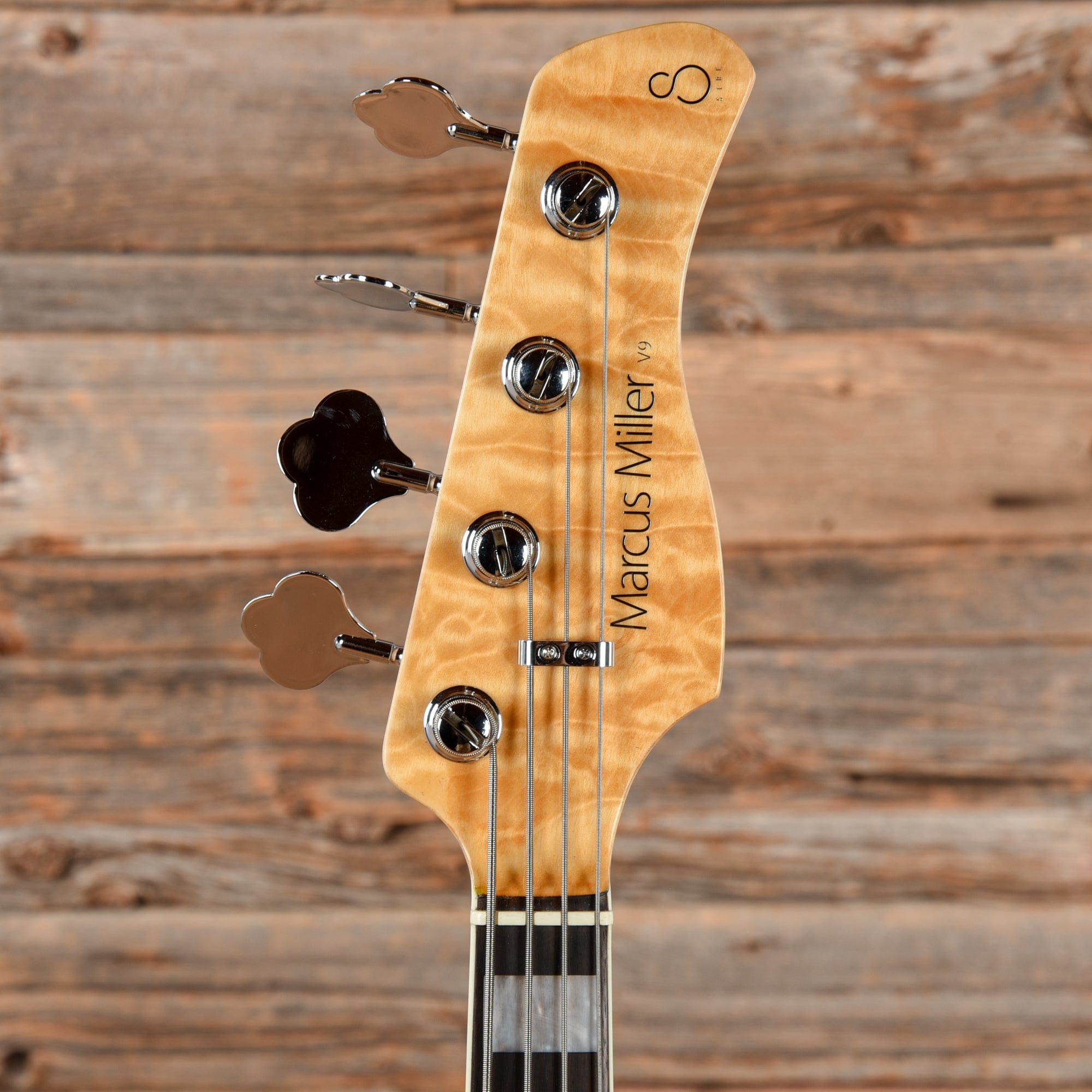 Sire Marcus Miller V9 Swamp Ash/Quilted Maple 4-String Natural (2nd Gen) Bass Guitars / 4-String