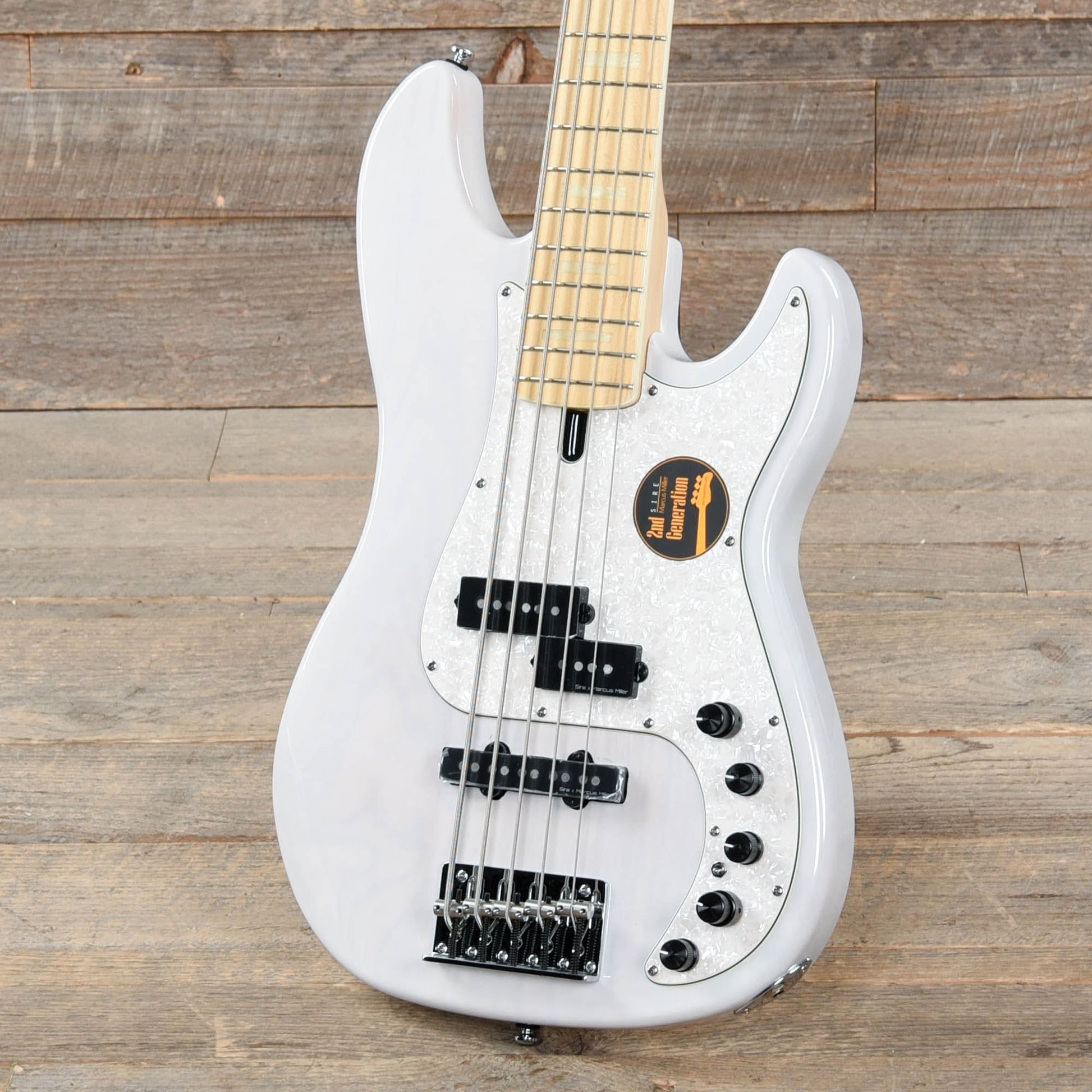 Sire Marcus Miller P7 Swamp Ash 5-String White Blonde (2nd Gen) Bass Guitars / 5-String or More