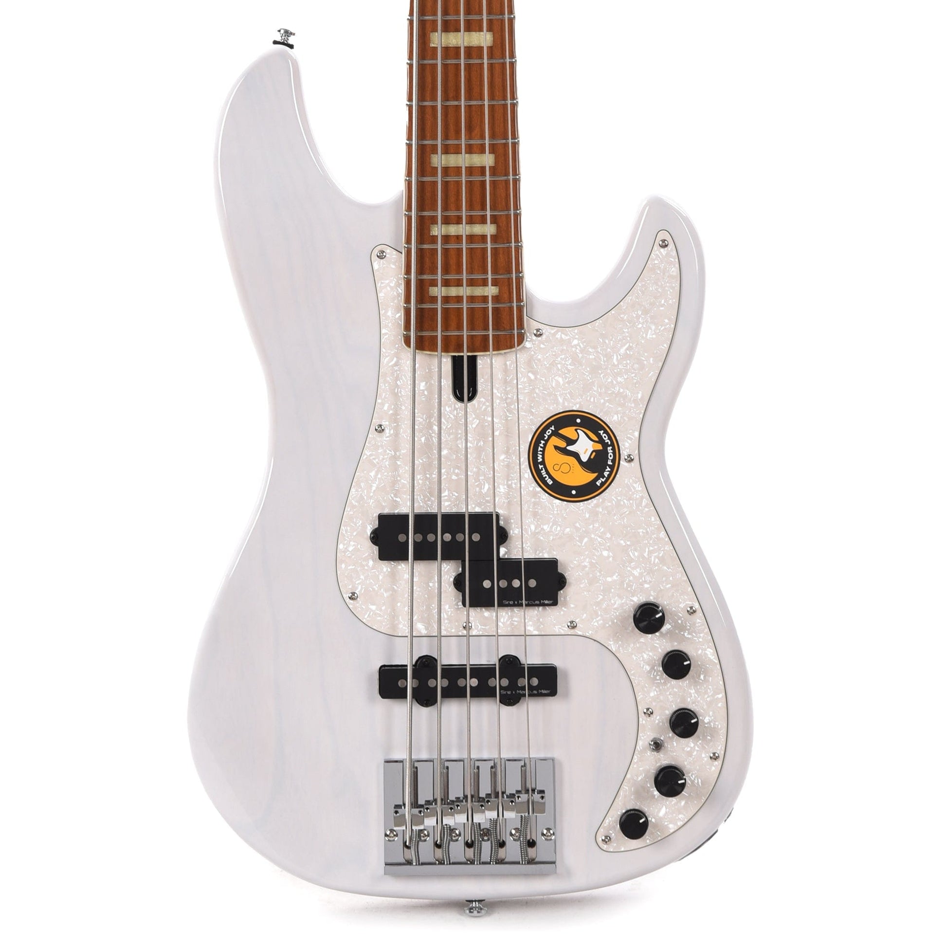 Sire Marcus Miller P8 Swamp Ash 5-String White Blonde Bass Guitars / 5-String or More
