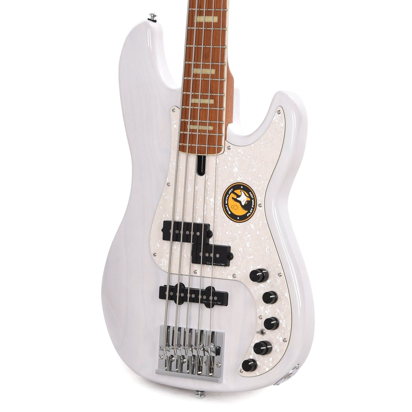 Sire Marcus Miller P8 Swamp Ash 5-String White Blonde Bass Guitars / 5-String or More