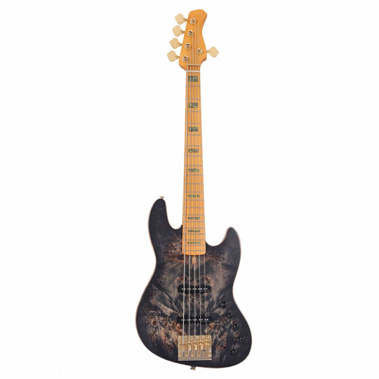 Sire Marcus Miller V10 5-String Swamp Ash/Solid Poplar Transparent Black Satin Bass Guitars / 5-String or More