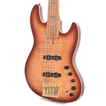 Sire Marcus Miller V10 DX Flame Maple/Swamp Ash 5-String Tobacco Sunburst Bass Guitars / 5-String or More