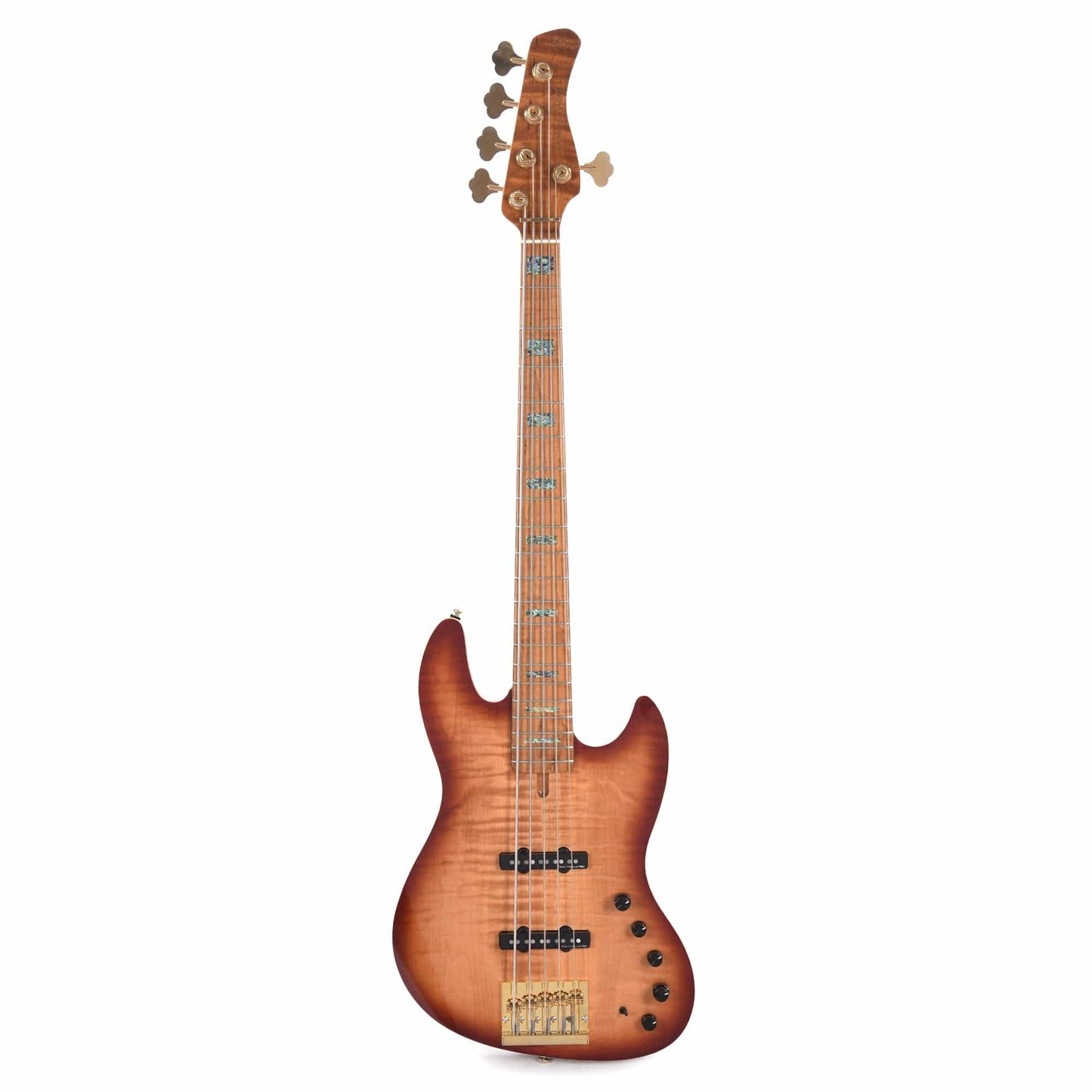 Sire Marcus Miller V10 DX Flame Maple/Swamp Ash 5-String Tobacco Sunburst Bass Guitars / 5-String or More