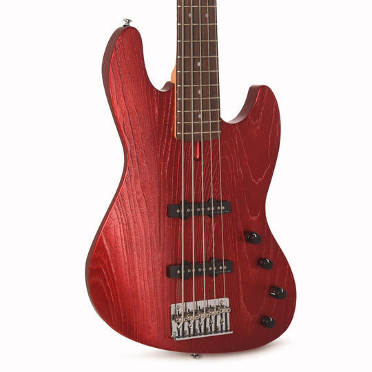 Sire Marcus Miller V6 5-String Mahogany/Ash Candy Apple Red Bass Guitars / 5-String or More