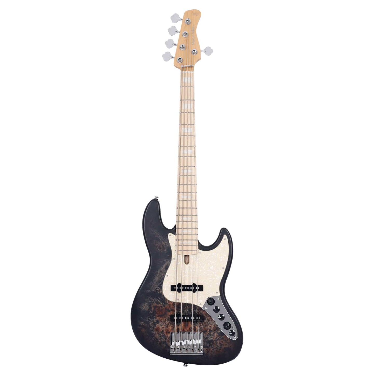 Sire Marcus Miller V7 5-String Swamp Ash/Poplar Reissue Transparent Black Satin Bass Guitars / 5-String or More