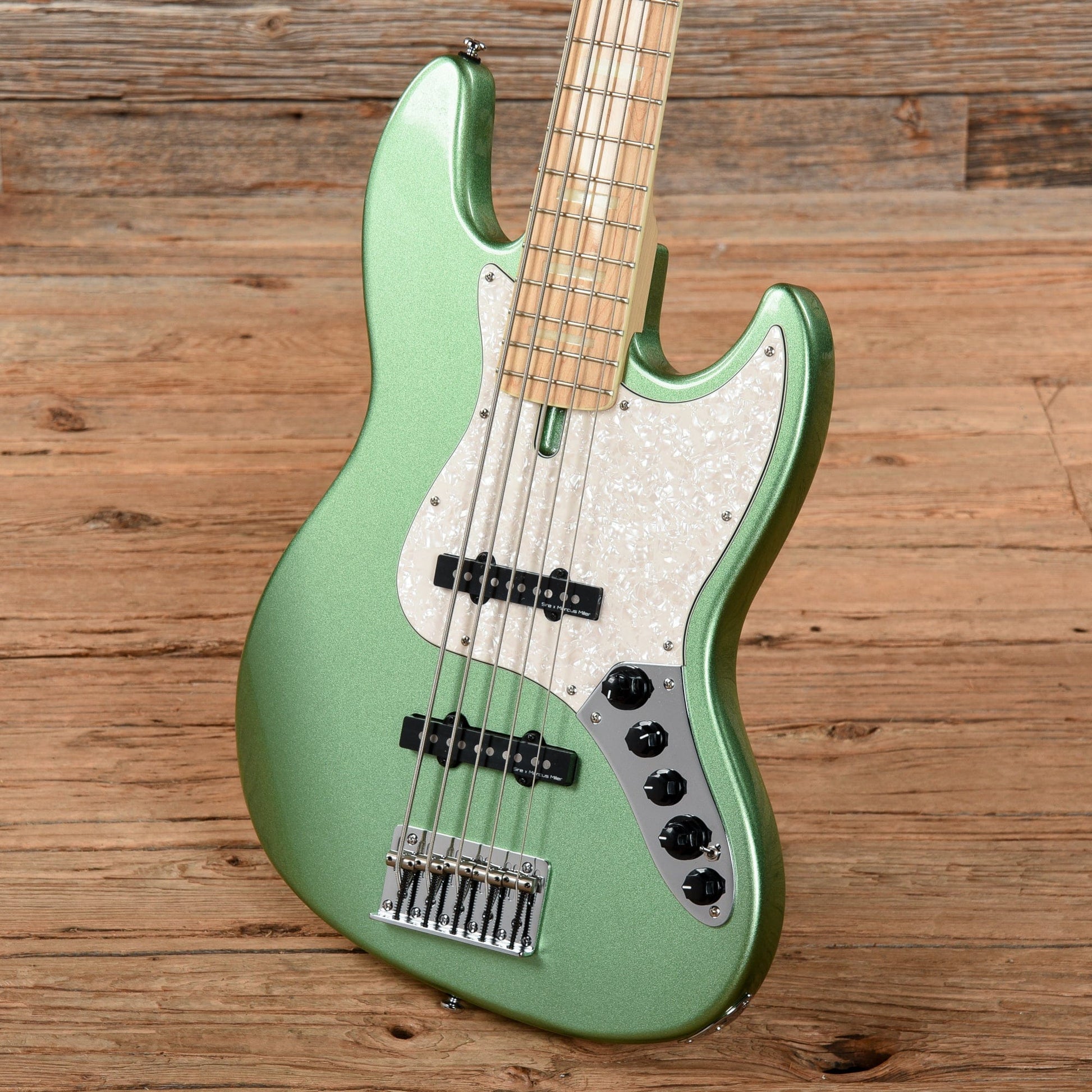 Sire Marcus Miller V7 Swamp Ash 5-String Sherwood Green (2nd Gen) Bass Guitars / 5-String or More
