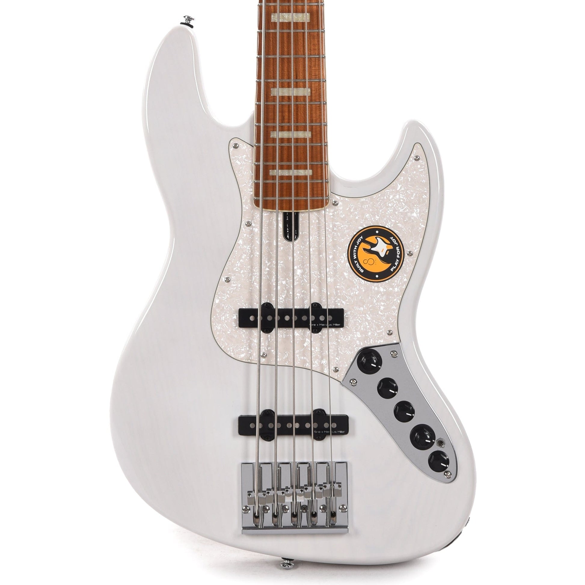 Sire Marcus Miller V8 Swamp Ash 5-String White Blonde Bass Guitars / 5-String or More